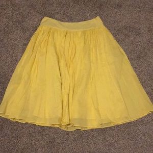 Springtime yellow skirt